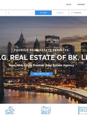 T.A.G. Real Estate of BK, LLC image shows New York skyline