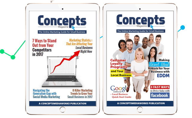 Concepts Magazine Image displayed on a tablet